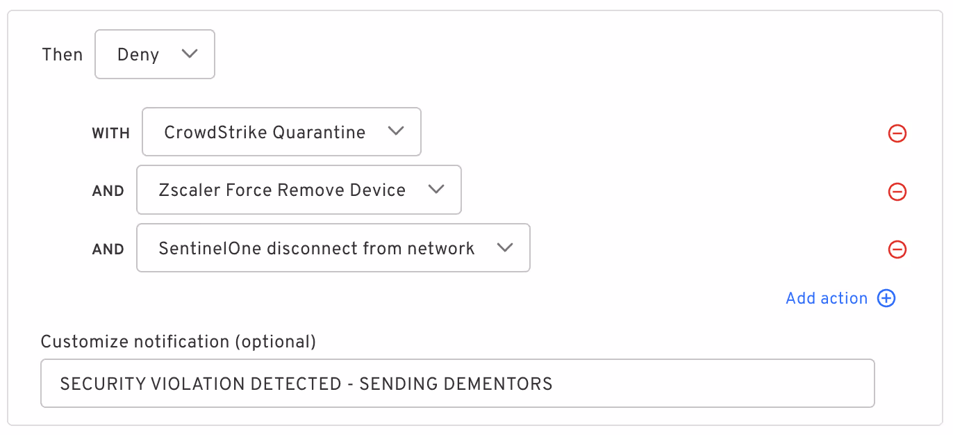 Integrated with the security infrastructure