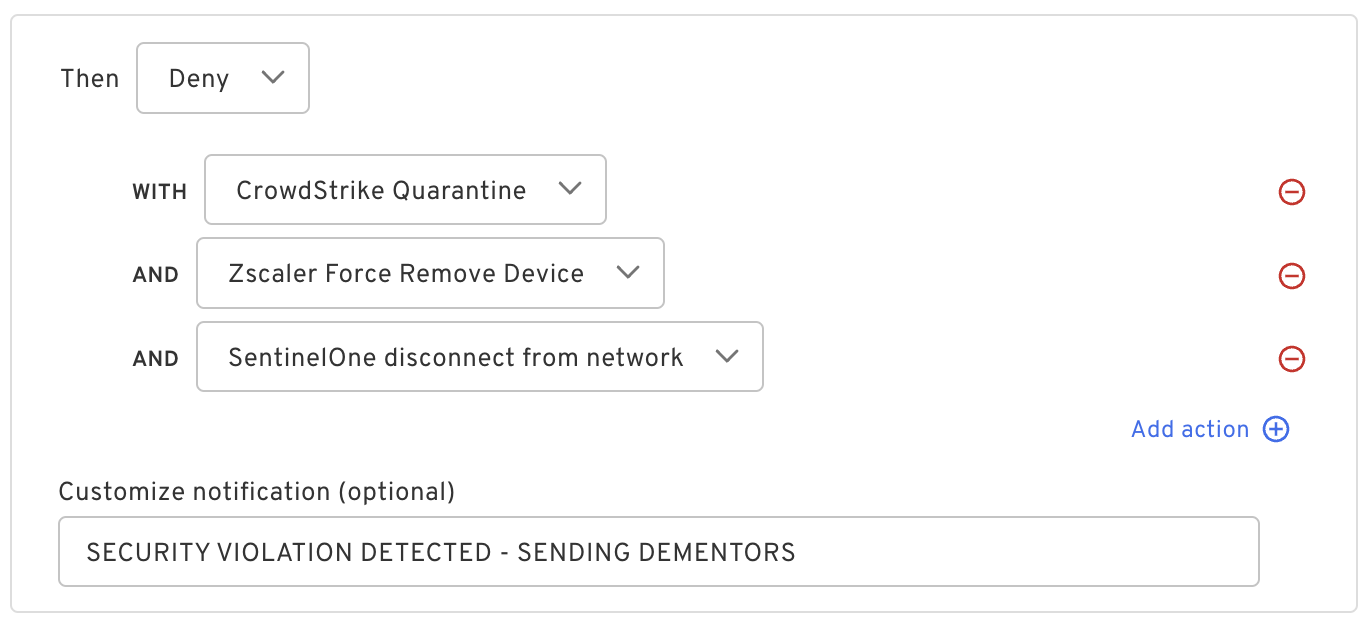 Integrated with the security infrastructure
