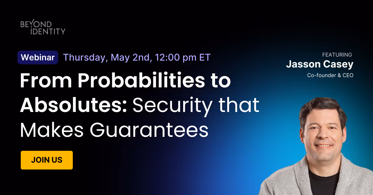 Guaranteed Security: From Probabilities to Absolutes