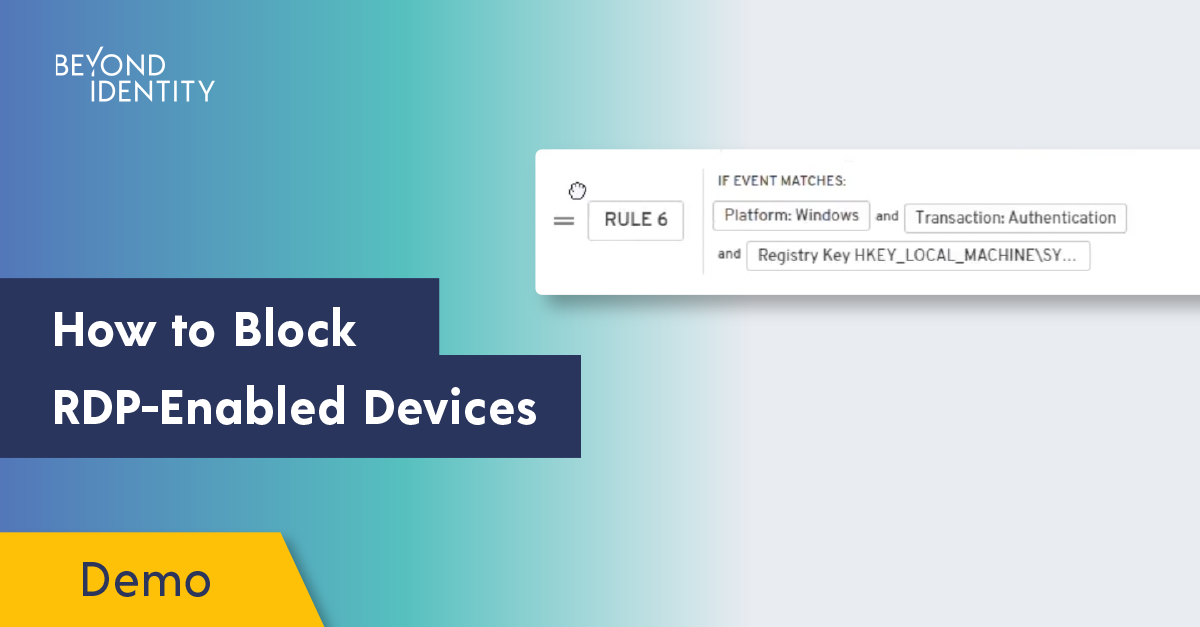 How to Block RDP-Enabled Devices