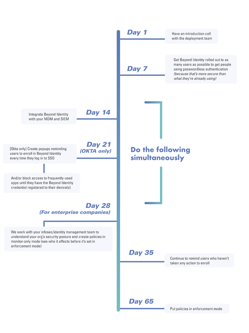 beyond identity implementation timeline