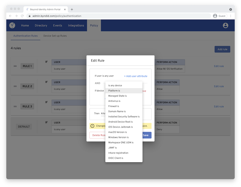 Beyon Identity Console