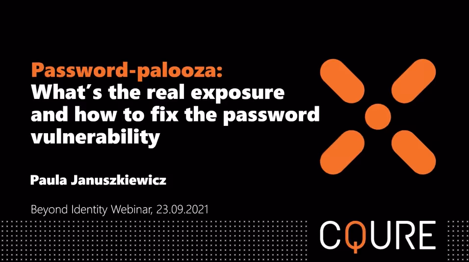 Password-palooza: What's the Real Exposure and How to Fix the Password Vulnerability