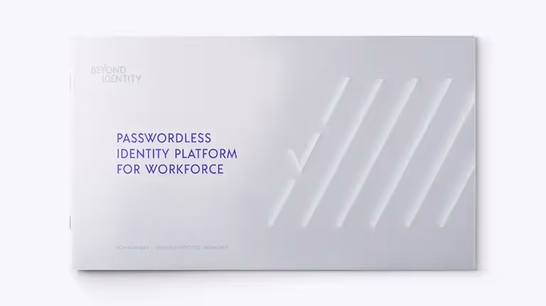 Passwordless Identity Management for Workforces