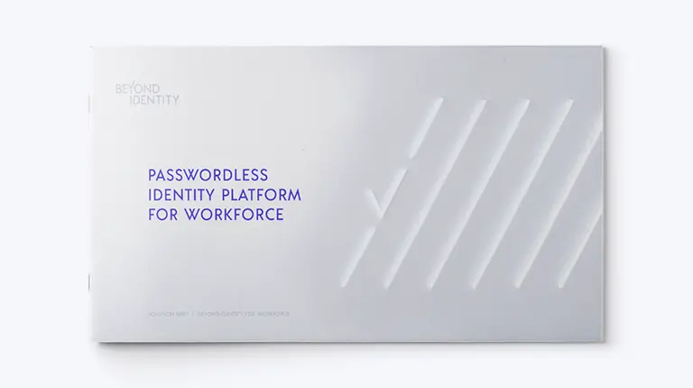 Passwordless Identity Management for Workforces
