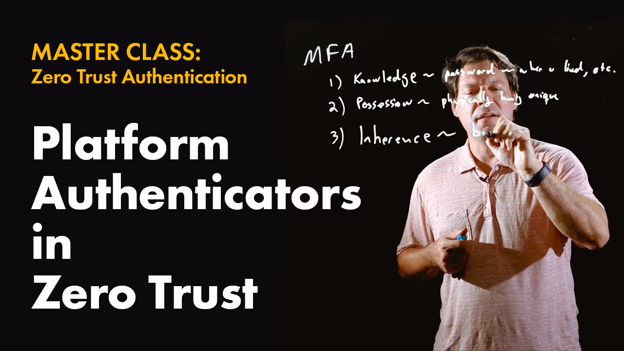 Platform Authenticators in Zero Trust