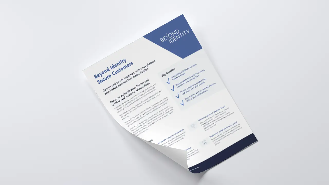 Secure Customers Datasheet