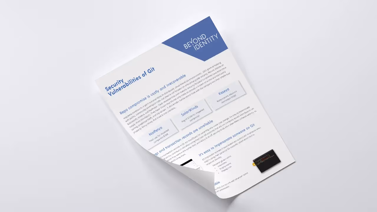 Security Vulnerabilities in Git Solution Brief