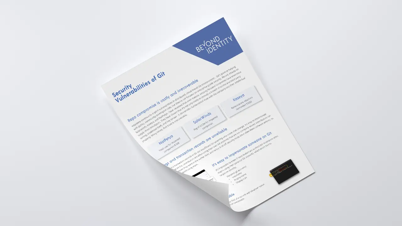 Security Vulnerabilities in Git Solution Brief