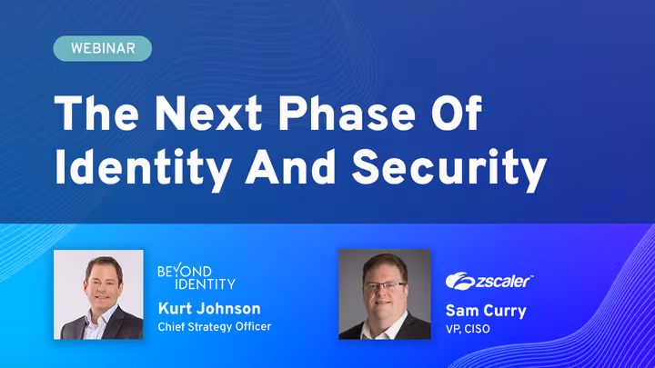 The Next Phase Of Identity And Security