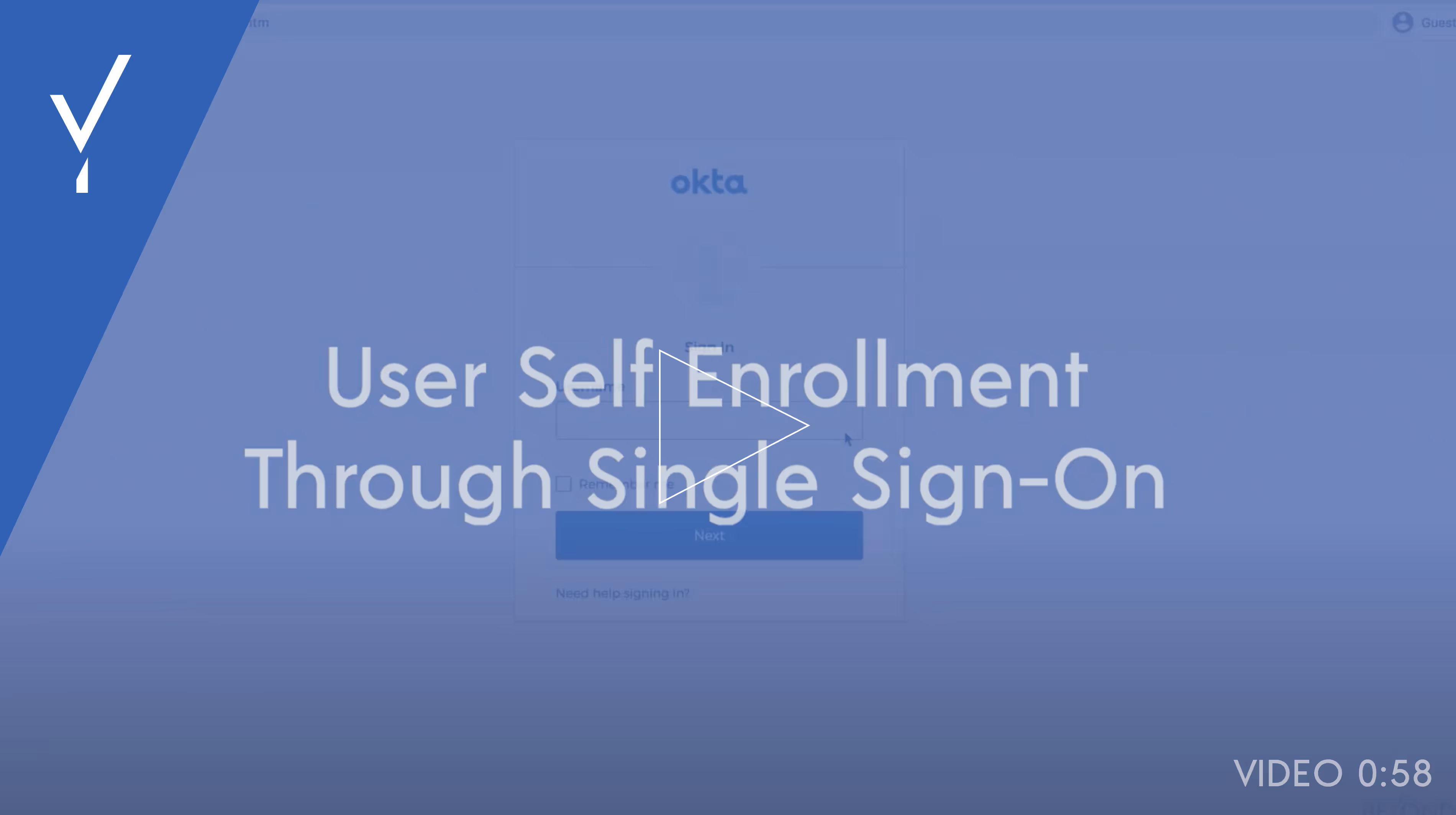 User self enrollment through single sign-on