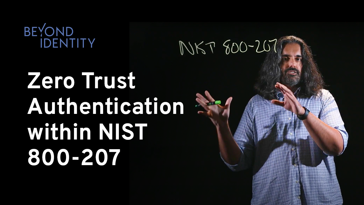 Zero Trust Authentication within NIST 800-207 Framework