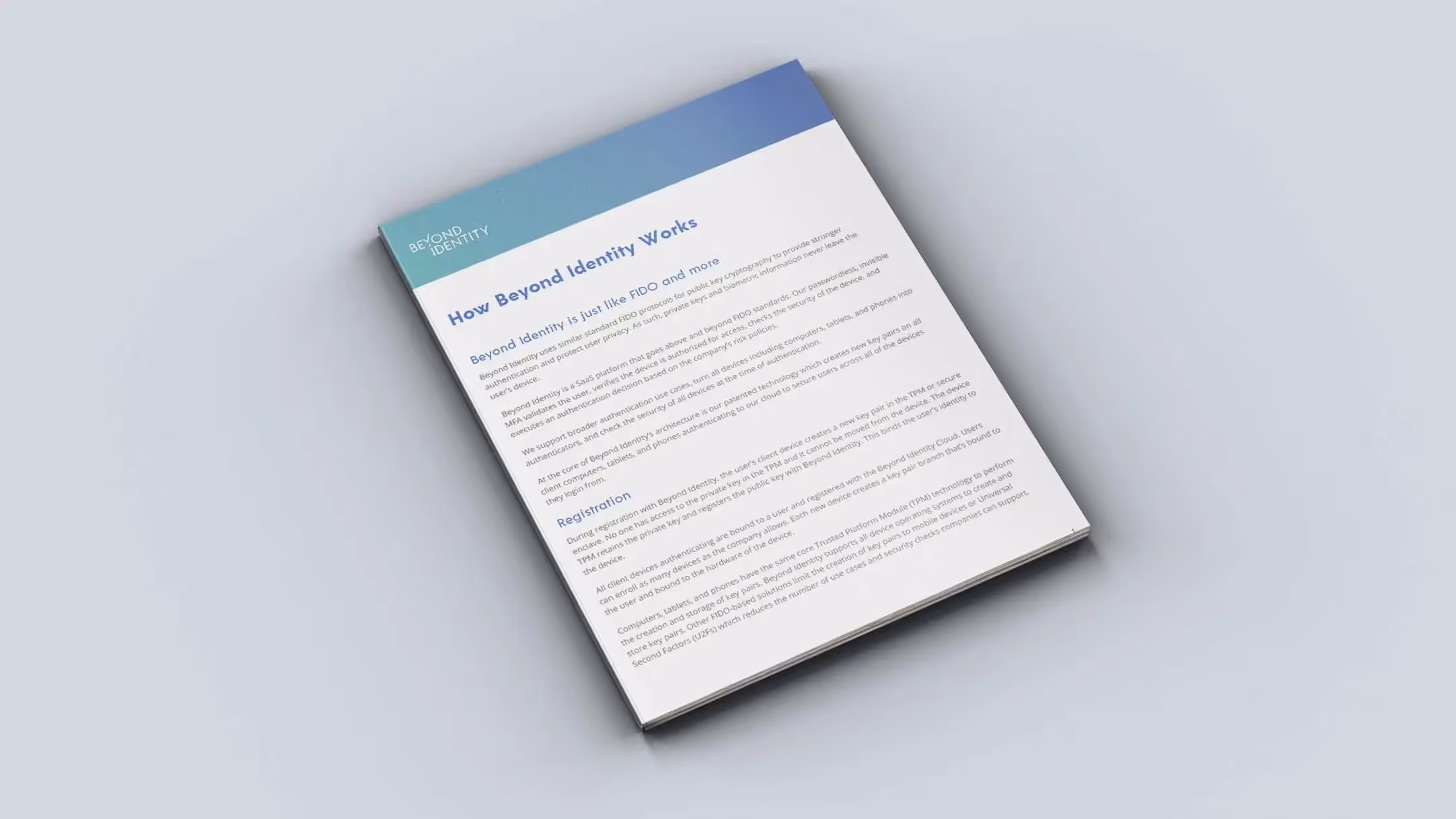 How Beyond Identity Works