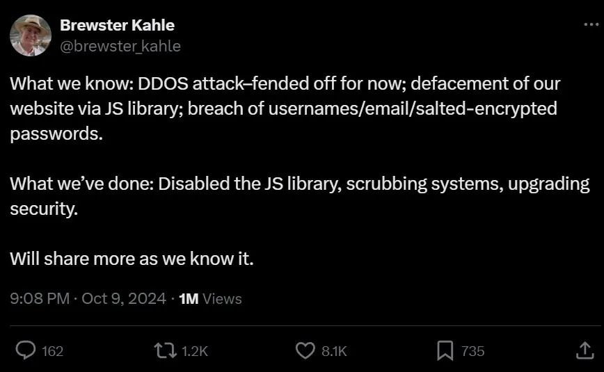 Internet Archive Cyberattack