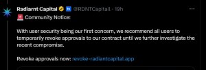 Radiant Capital crypto scammer