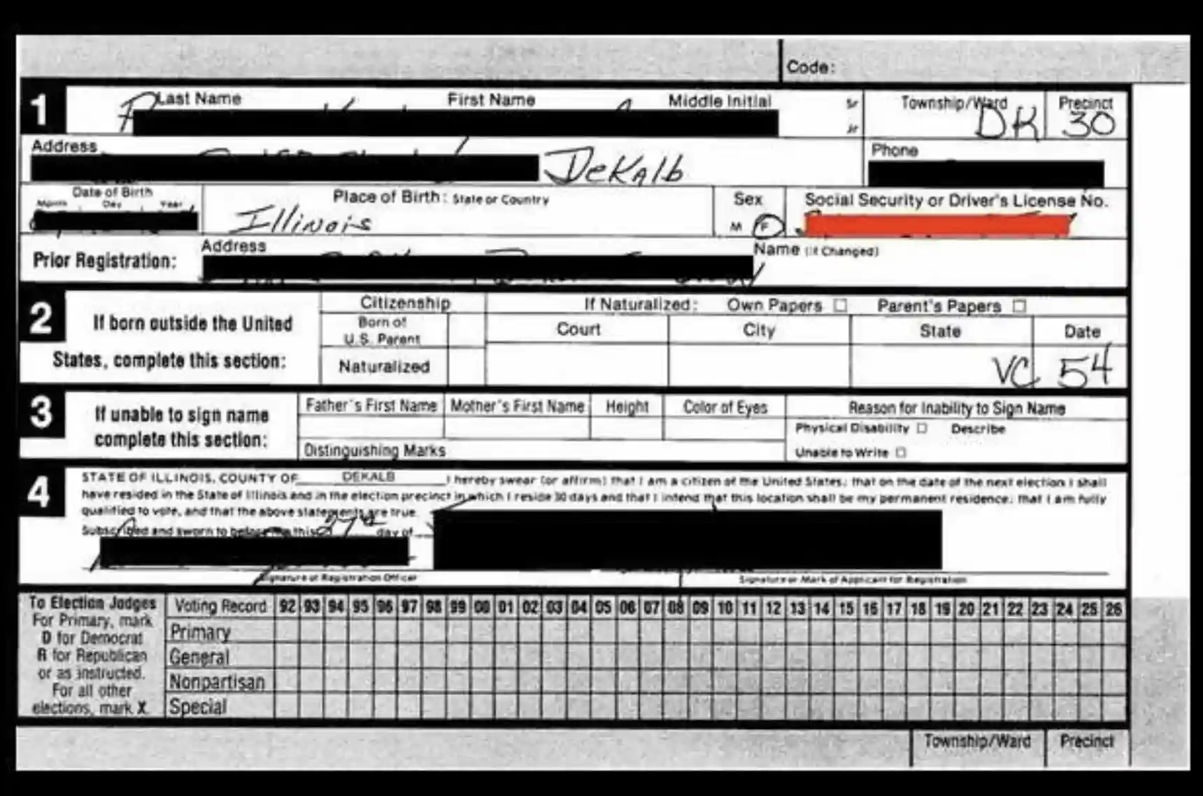 4.6 Million Illinois Voter Data 323 2323