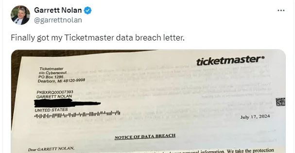 Ticketmaster data breach