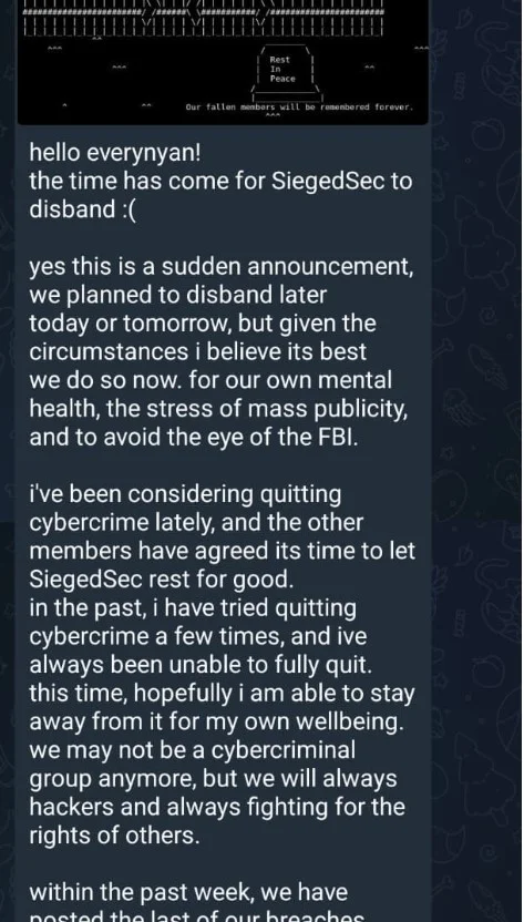 SiegedSec vs The Heritage Foundation