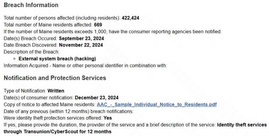 American Addiction Centers Cyberattack  