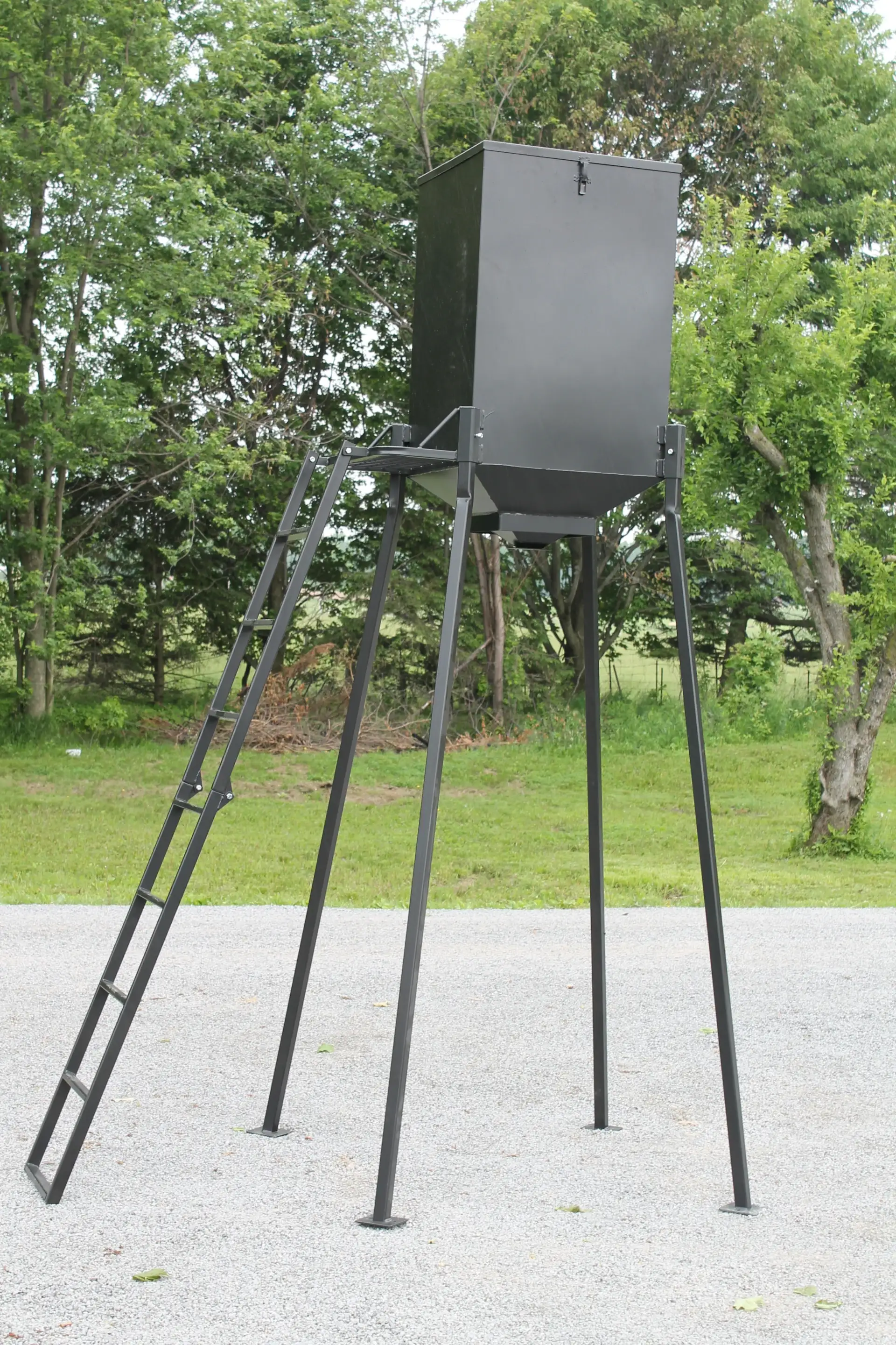 automated deer feeder ladder down