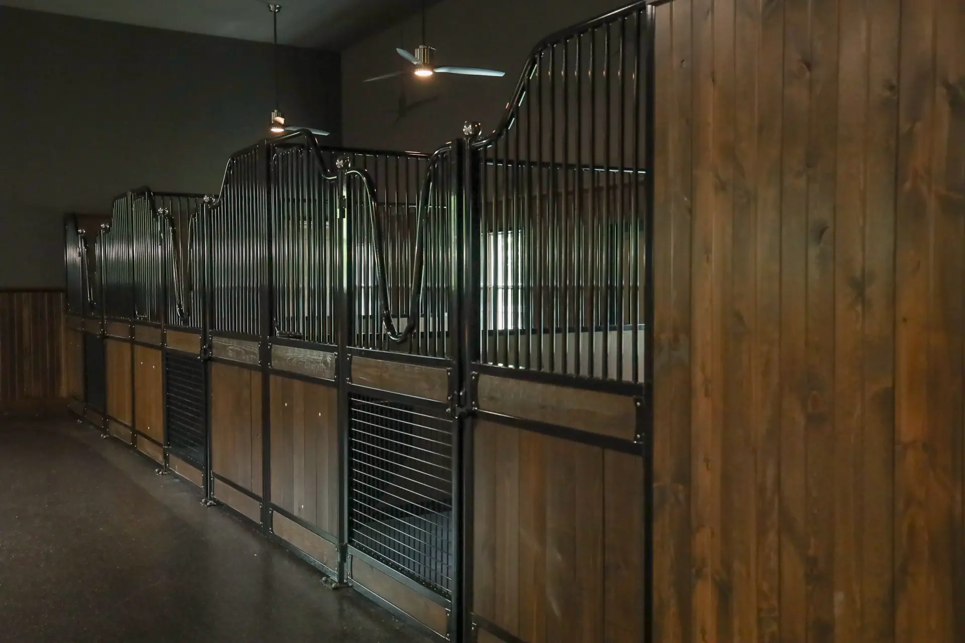 rousch barn stall gates wood and metal
