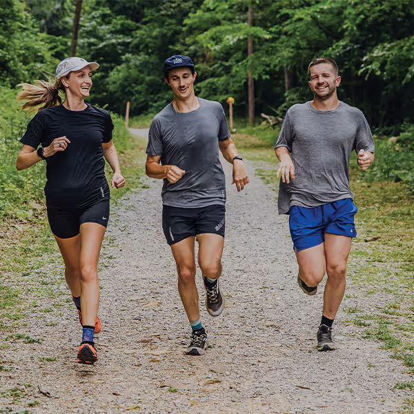 Runners run the trails at Lookout Mountain Conservancy