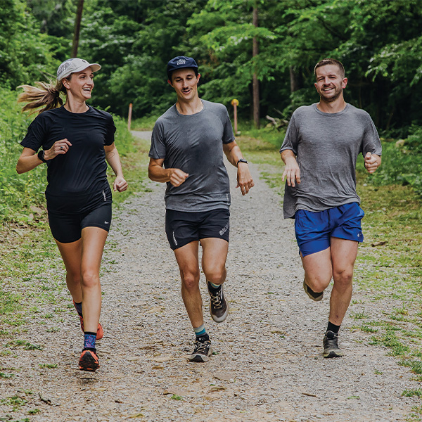 Runners run the trails at Lookout Mountain Conservancy