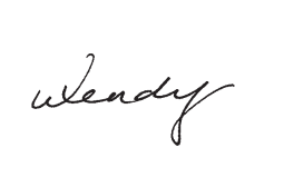 Wendy's signature