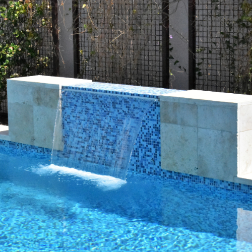 Water feature for a pool  in Amarillo Texas by Lone Star Luxury Pools