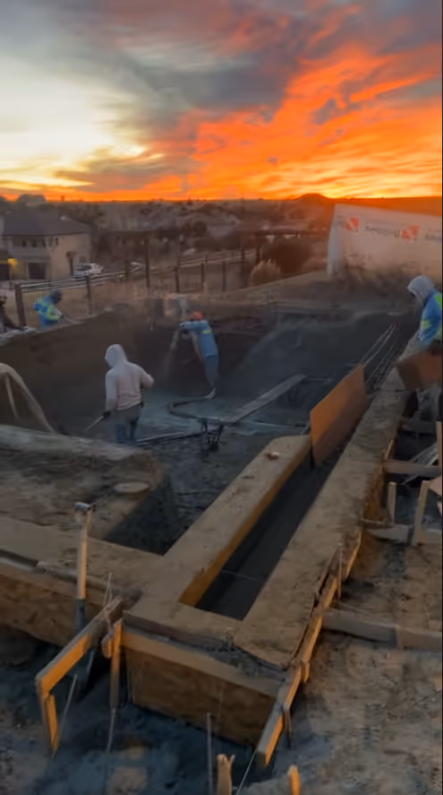 Pool installation by Lone Star Luxury pools in Amarillo Texas