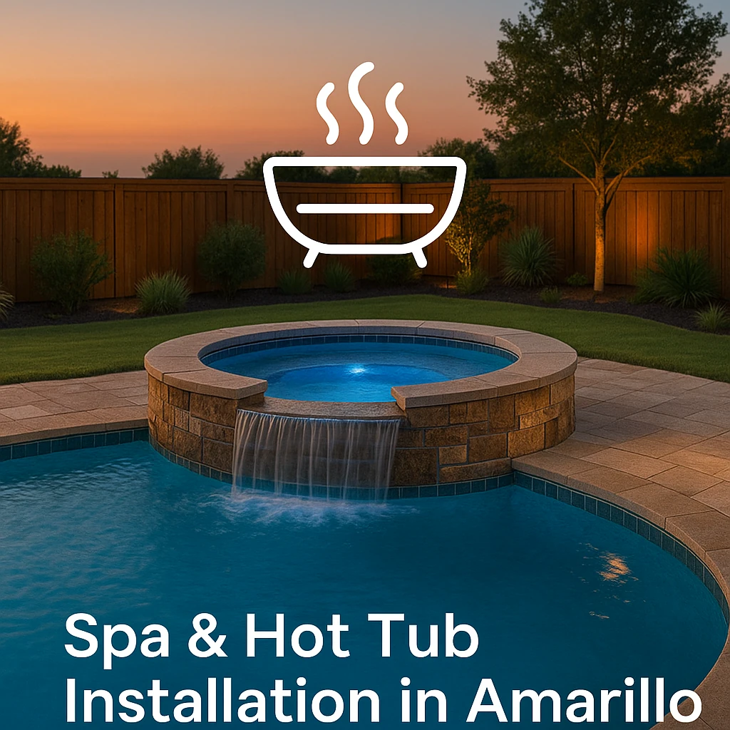 Custom Spa & Hot Tubs by Lone Star Luxury pools in Amarillo Texas