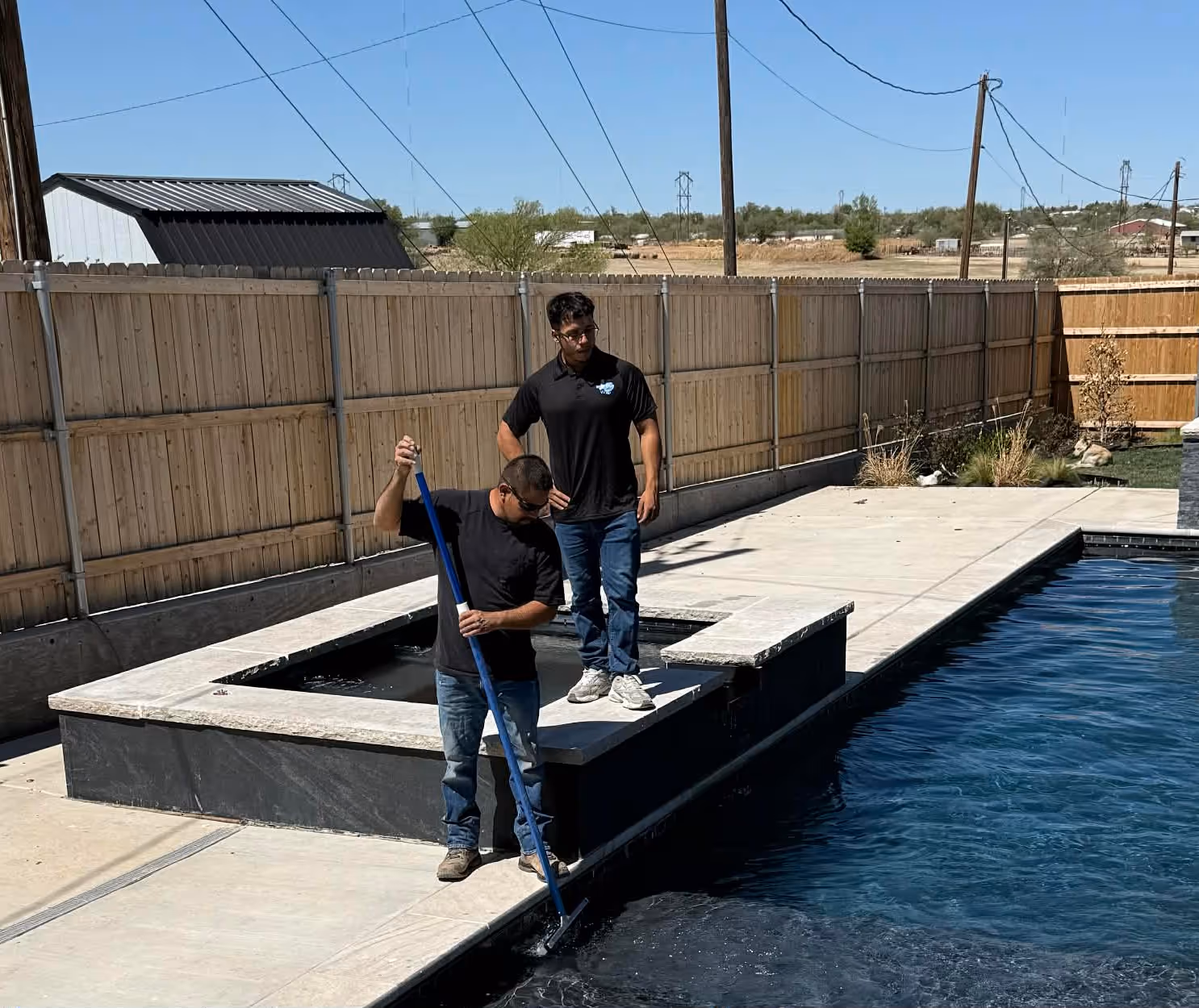Amarillo Pool cleaning service provided by Lone Star Luxury Pools in Amarillo Texas who does pool and spa cleanings around the Texas panhandle. 