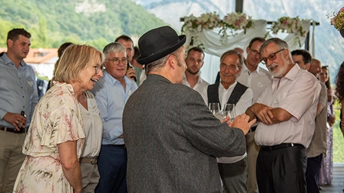 Walk Around Magic an einer Hochzeit in Sargans