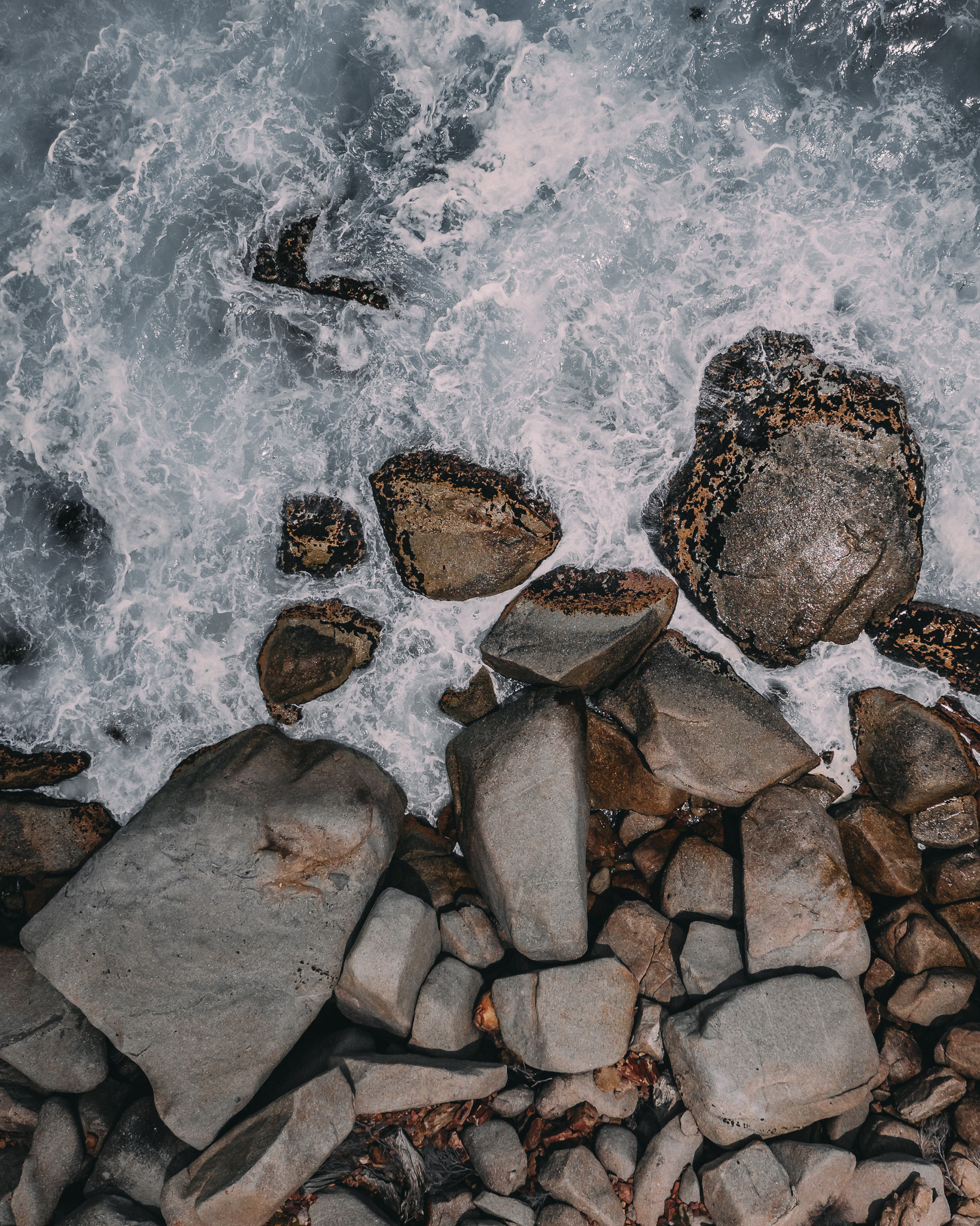 rocks in the ocean