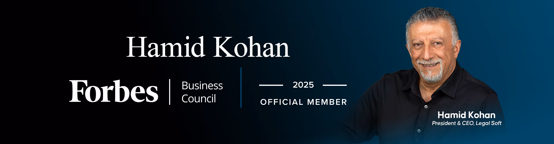 Hamid Kohan Joins Forbes Business Council to Advance Legal Tech Innovation
