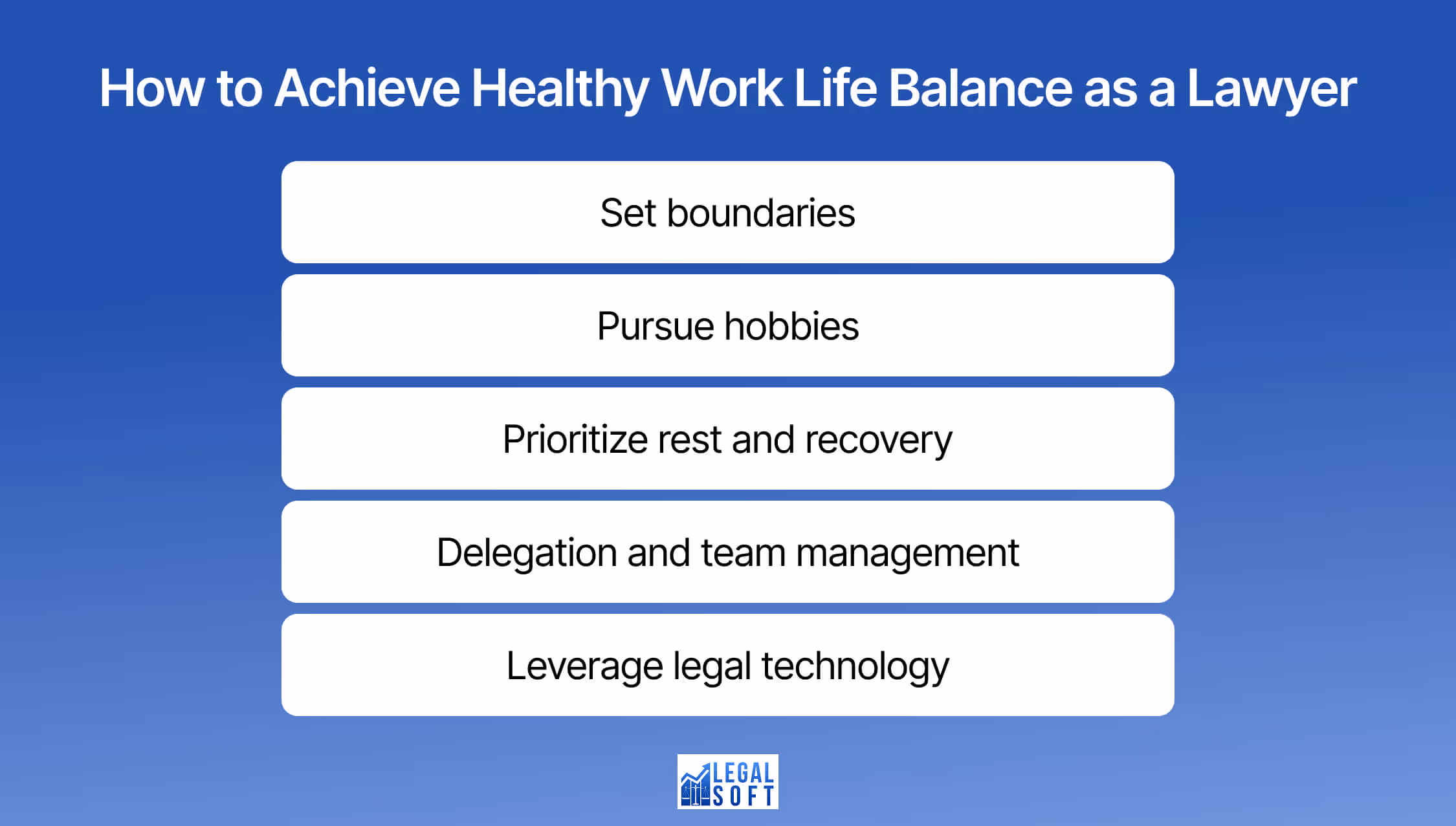 how to achieve a healthy work-life balance as a lawyer
