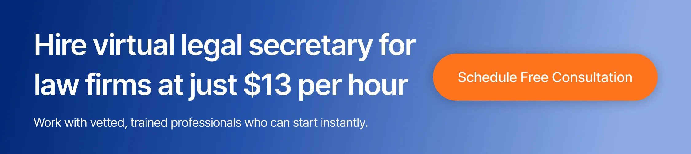 hire a legal secretary