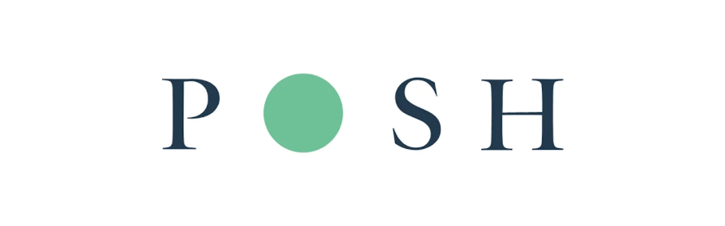 posh receptionist logo brand