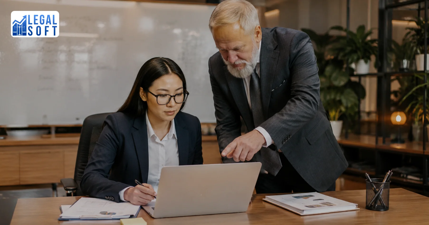 legal accountant working with an attorney