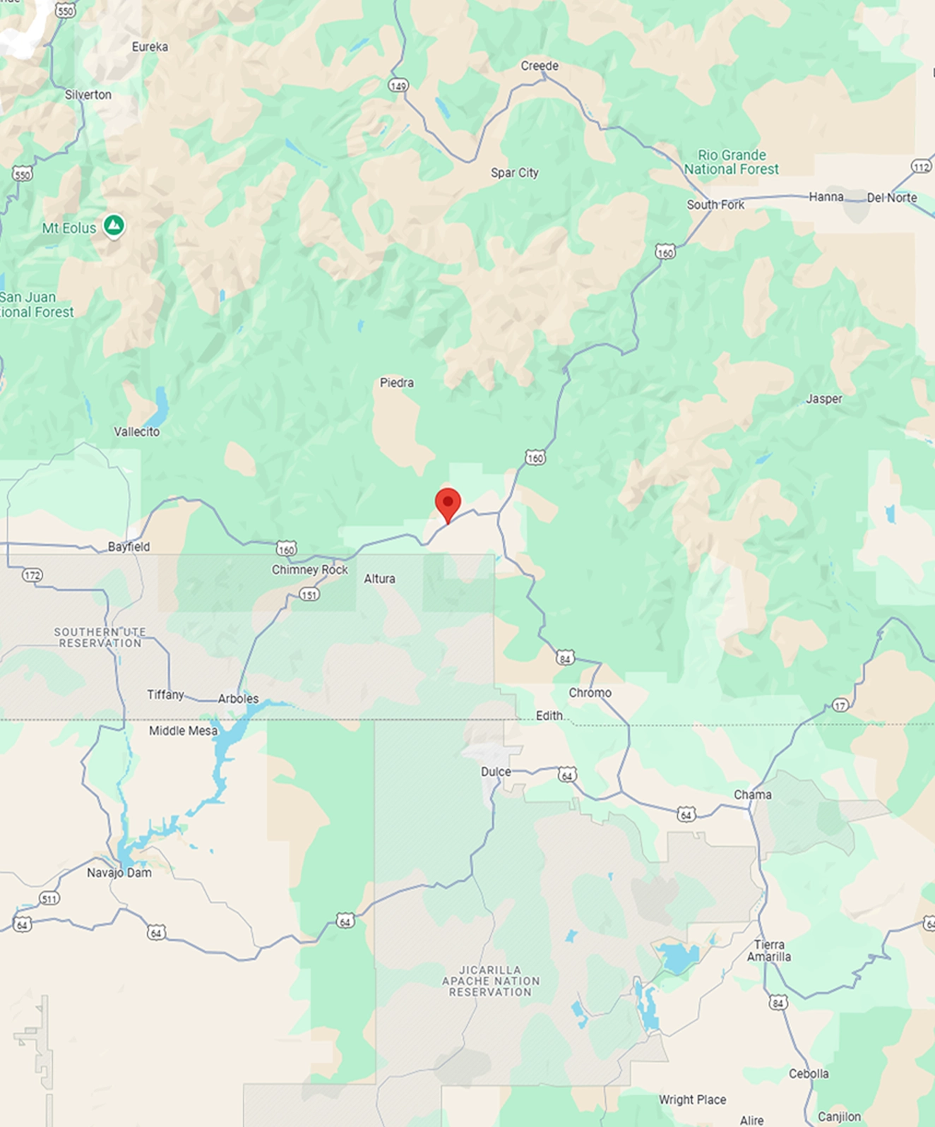 Mint Roofing Service Area Map