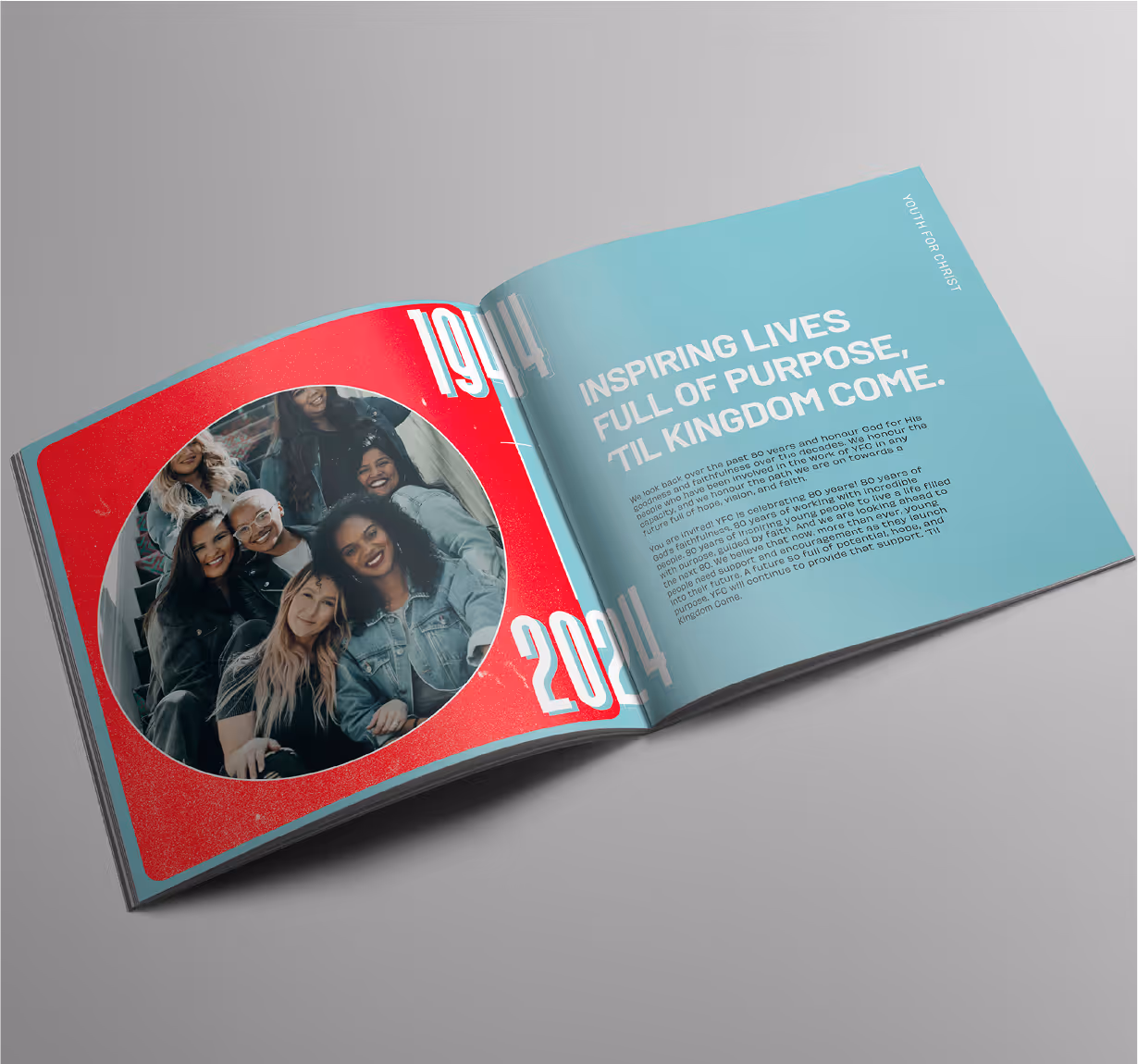 A flat lay mockup image of the inner pages of a pamphlet.