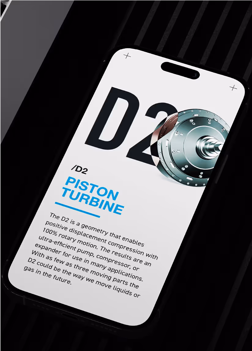 An up close image of an iPhone showcasing the genesis advanced technologies website.
