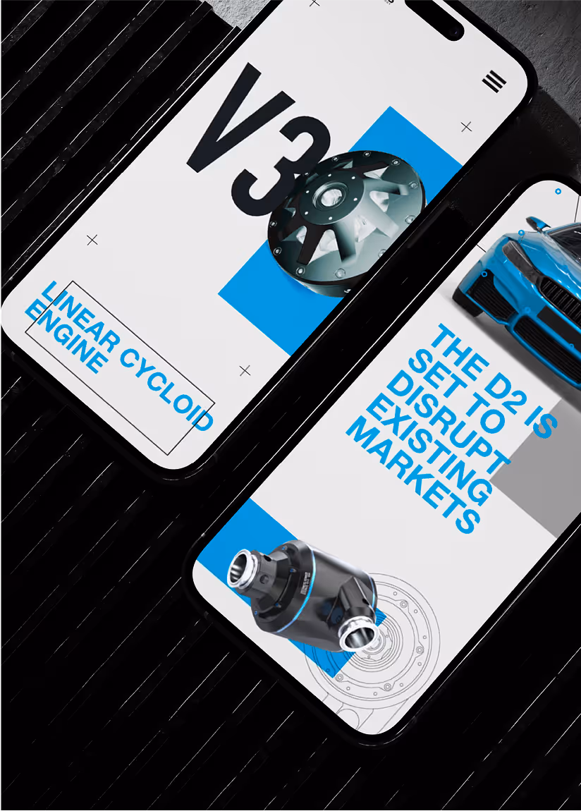 An image of two iPhones showcasing the genesis mobile website.