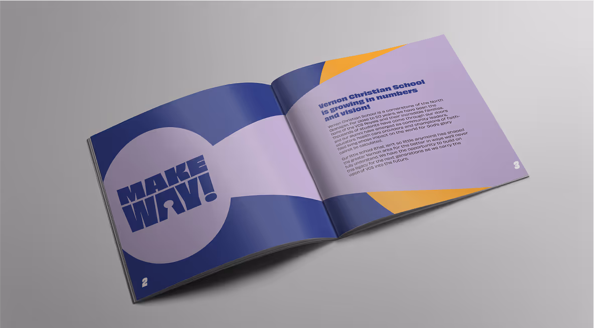 A mockup flat lay image of the inner pages of a brochure.