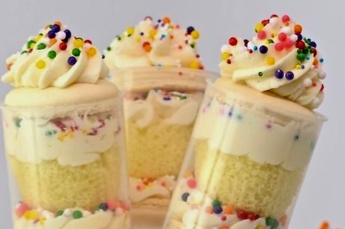 Sprinkled Spring baked goods.