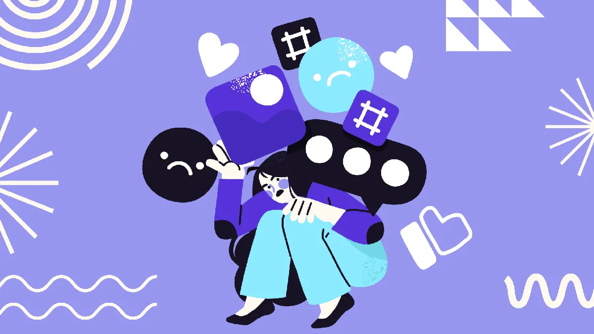 Illustration of a distressed employee, highlighting what workplaces need to know about suicide prevention
