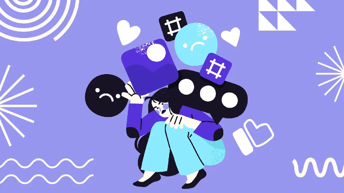 Illustration of an overwhelmed employee and ways to support staff experiencing panic attacks at work