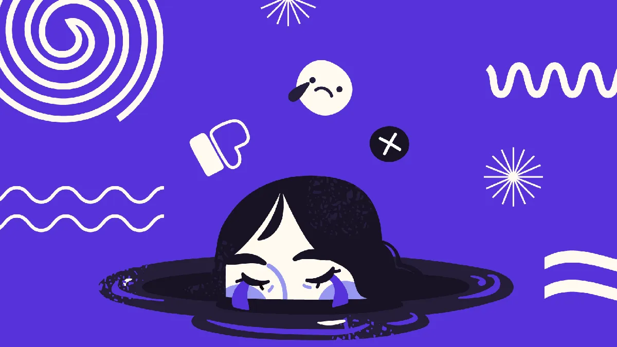 Illustration of a person feeling overwhelmed, highlighting the Men’s MOT for Men’s Health Week