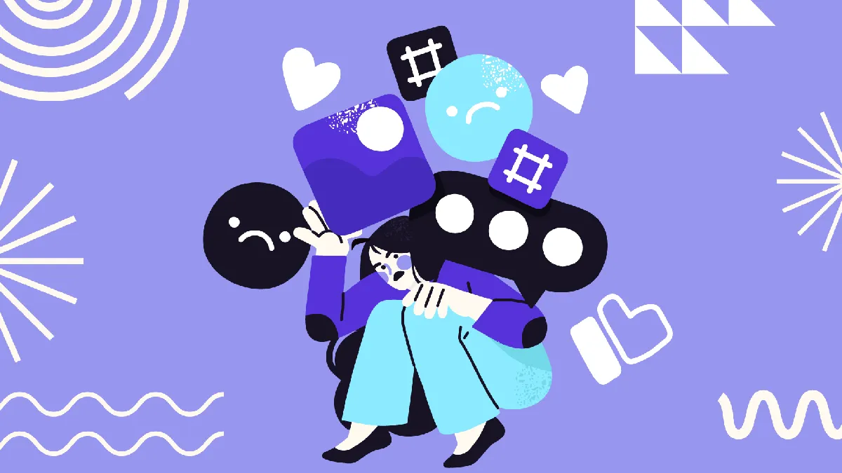 Illustration of an overwhelmed employee showing the need to improve mental health in the workplace