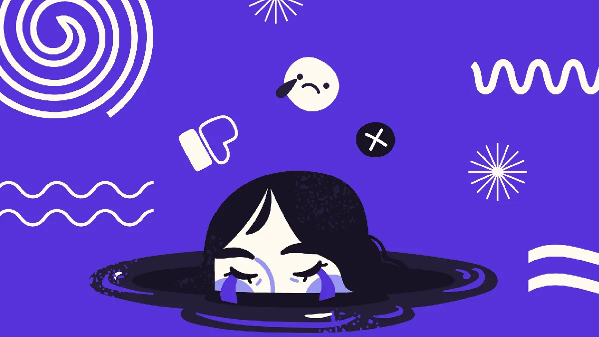 Illustration of an overwhelmed person considering 10 key questions when choosing a wellbeing provider